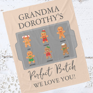 Grandma Grandkids Love  Fleece Blanket