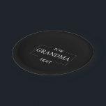 Grandma Grandmother Birthday Personalized Gift  Paper Plate<br><div class="desc">You can customize it with your photo,  logo or with your text.  You can place them as you like on the customization page. Modern,  unique,  simple,  or personal,  it's your choice.</div>