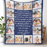 Grandma Grandpa Personalized 14 Photo Collage Poem Fleece Blanket<br><div class="desc">Celebrate your grandparents with a custom photo collage blanket. This unique grandparents quote blanket is the perfect gift whether its a birthday, Grandparents day or Christmas. We hope your special keepsake grandma blanket will become a treasured keepsake for years to come. . Quote "We hugged this blanket, We squeezed it...</div>