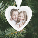 Grandma Grandpa Photo Christmas Ornament<br><div class="desc">Cute Christmas ornament gift for Grandma and Grandpa. On the front, your picture fills a heart-shaped frame. On the reverse, you can personalize the expression to "I Love You" or "We Love You, " and personalize whether they are called "Grandma & Grandpa, " "Nana & Papa, " "Mommom & Poppop,...</div>