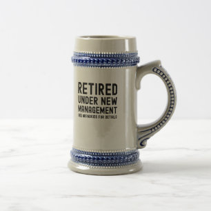 grandma grandpa retirement fathers mother's day beer stein