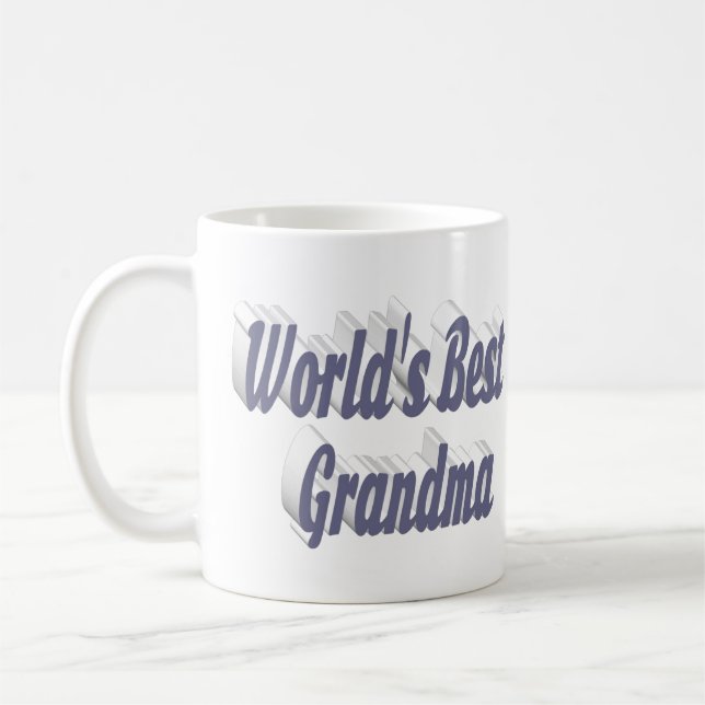 Grandma grey typography  coffee mug (Left)