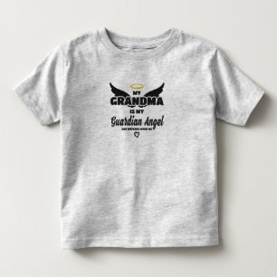 Grandma Guardian Angel Watches Over Me In Memory Toddler T-shirt