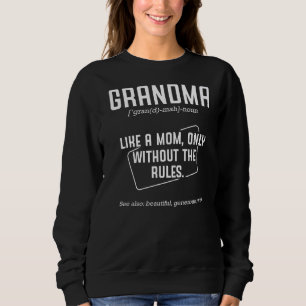 Grandma Happiness Wise Mother's Day Family Mommy G Sweatshirt