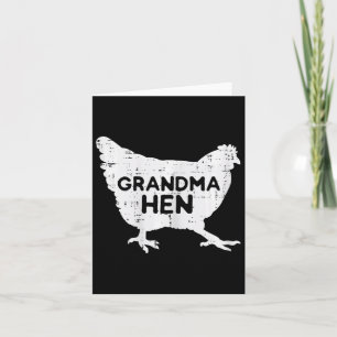 Grandma Hen Chicken Mothers Day Farm Farmer Nana M Card