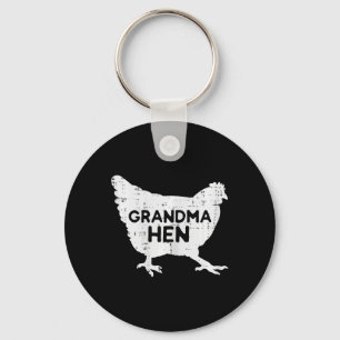 Grandma Hen Chicken Mothers Day Farm Farmer Nana M Keychain