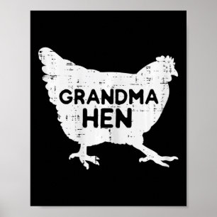 Grandma Hen Chicken Mothers Day Farm Farmer Nana M Poster
