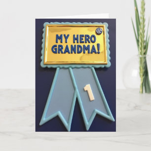 Grandma Hero Award Style Card