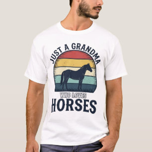 Grandma Horse Lover Vintage Western Shirt Design