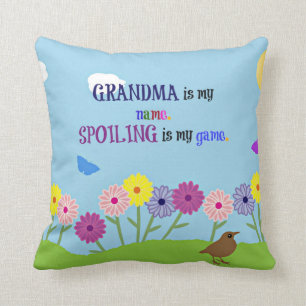 Grandma Humour - Grandma is My Name... Throw Pillow
