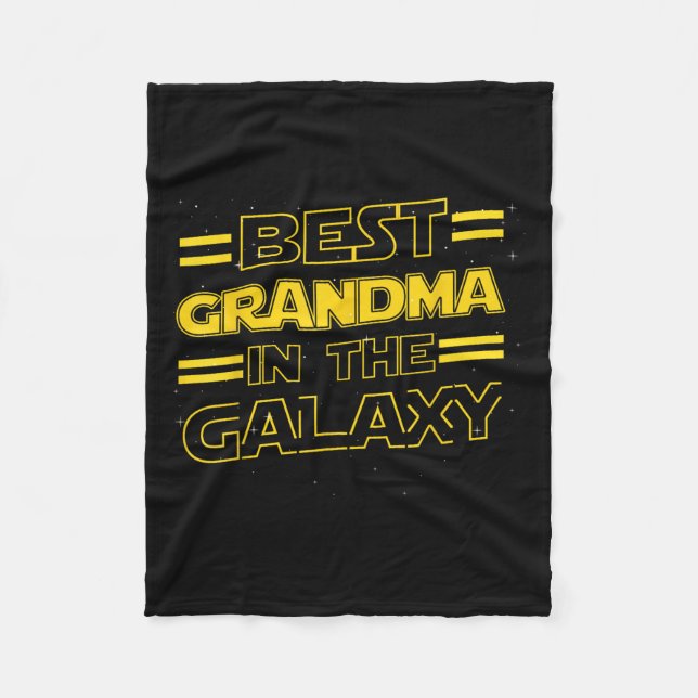 Grandma In The Galaxy Funny Mothers Day Gift For M Fleece Blanket (Front)