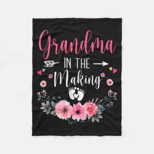 Grandma In The Making Vitro Fertilization Pregnanc Fleece Blanket