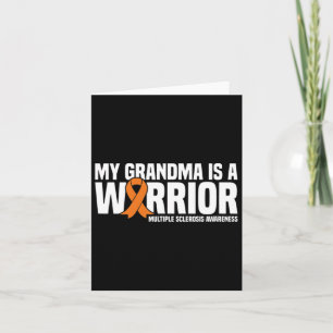 Grandma Is A Warrior Ms Multiple Sclerosis Awarene Card