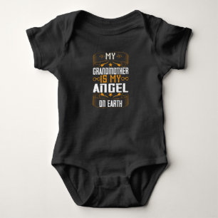 Grandma - Is My Angel On Earth Baby Bodysuit