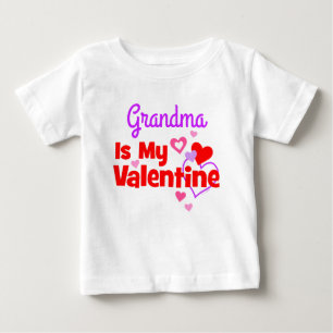 Grandma Is My Valentine Baby T-Shirt