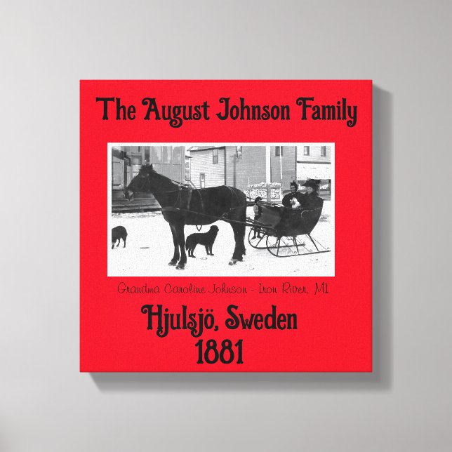 Grandma Johnson  Canvas Print (Front)