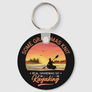 Grandma Kayaking Keychain