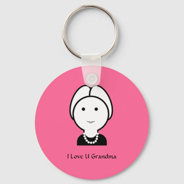 Grandma Keychain (Personalize) (Front)