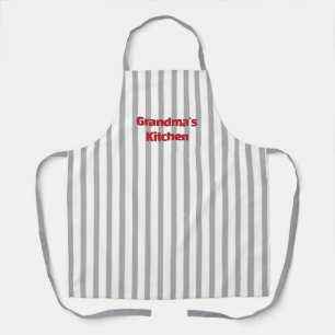 Grandma Kitchen Apron - Customizable Striped Gift