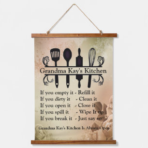 Grandma Kitchen Hanging Tapestry