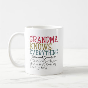 Grandma Knows Everything From Grandkids Coffee Mug