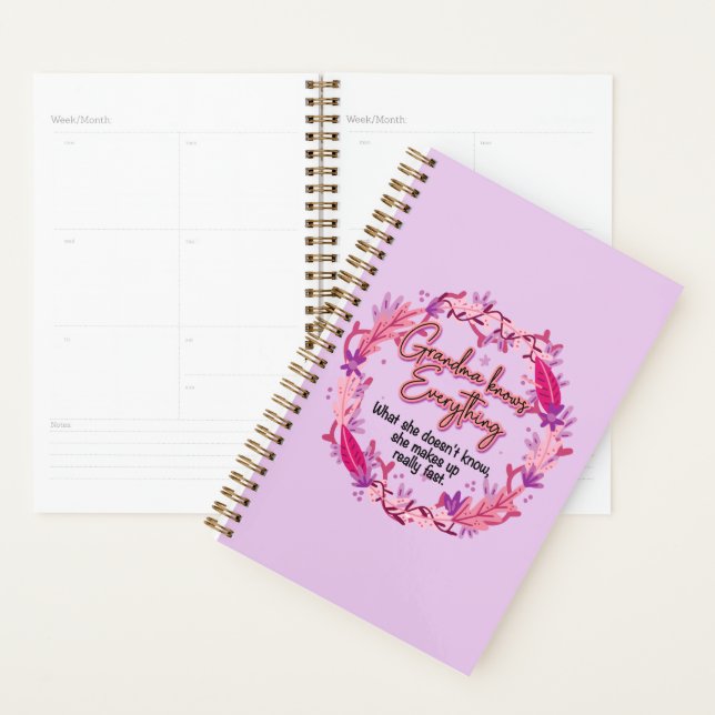 Grandma Knows Everything Planner (Display)