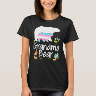 Grandma Lgbt Bear Transgender Rainbow Lgbt Gay Les T-Shirt