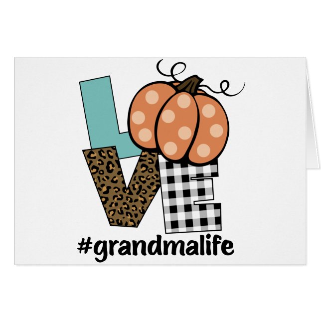 Grandma Life Pumpkin Love (Front Horizontal)