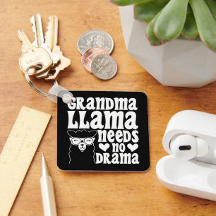 Grandma Llama Needs No Drama Mother's Day Keychain