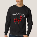 Grandma Llama Santa Christmas  Matching Family Paj Sweatshirt<br><div class="desc">Grandma Llama Santa Christmas  Matching Family Pajama Premium</div>