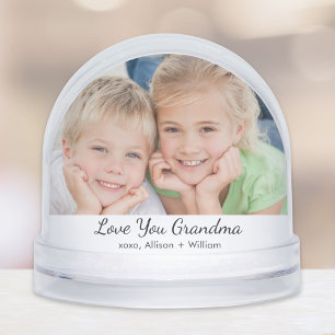 Grandma Love You Photo Snowglobe