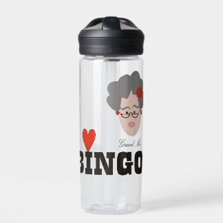 Grandma Loves BINGO Water Bottle