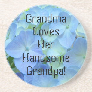 Grandma Loves Her Handsome Grandpa! coasters
