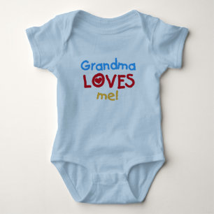 Grandma Loves Me Baby Bodysuit