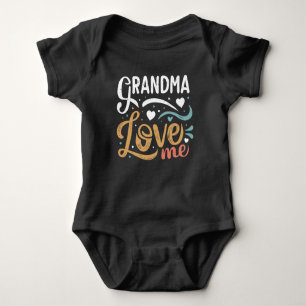Grandma loves me baby bodysuit