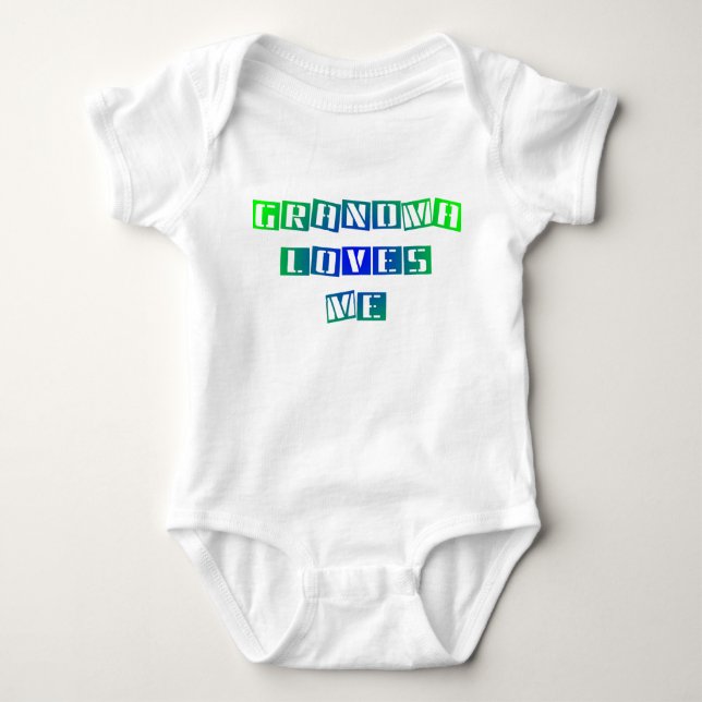 Grandma Loves Me Infant Creeper (Front)