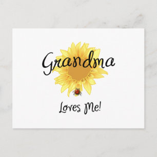 Grandma Loves Me Postcard