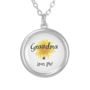 Grandma Loves Me   Silver Plated Necklace