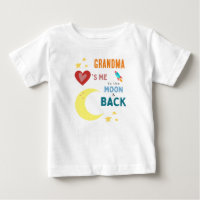 Grandma Loves me to the moon and back Baby T-Shirt
