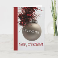 Grandma  Merry Christmas card