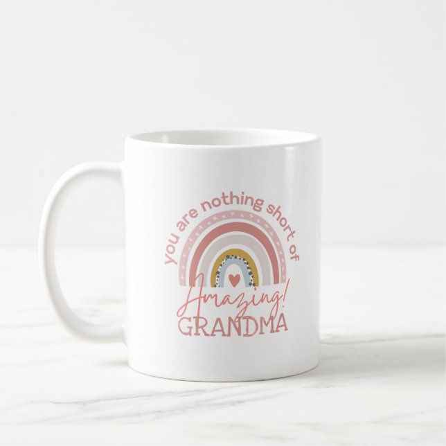 GRANDMA MIMI GIGI NANA  NONNA Custom Gift Coffee Mug (Left)