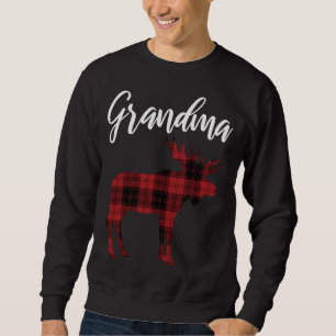 Grandma Moose XMas Matching Family Christmas Pajam Sweatshirt