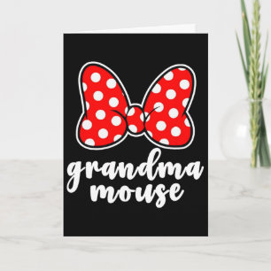 Grandma Mouse Family Vacation - Funny Grandma Mous Card