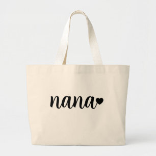grandma nana mothers day birthday gifts large tote bag