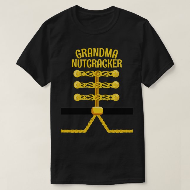 GRANDMA Nutcracker Matching Family PJ Christmas T-Shirt (Design Front)