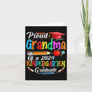 Grandma Of 2024 Kindergarten Graduate Graduation  Card
