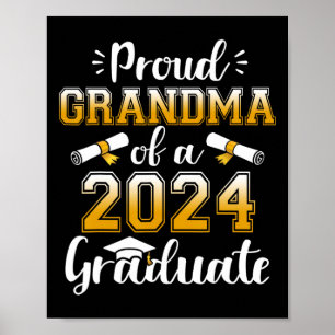 Grandma Of A Cl Of 2024 Graduate Senior Graduation Poster