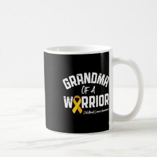 Grandma Of A Warrior Childhood Cancer Awareness Gi Coffee Mug