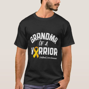 Grandma Of A Warrior Childhood Cancer Awareness Gi T-Shirt