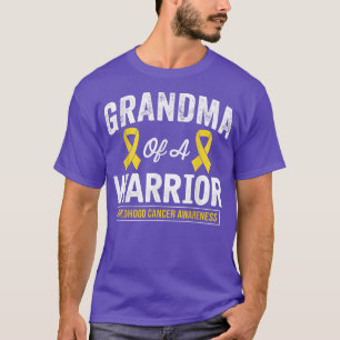 Grandma of A Warrior Childhood Cancer Awareness Go T-Shirt